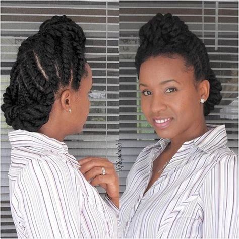 21 Chic And Easy Updo Hairstyles For Natural Hair Stayglam Easy