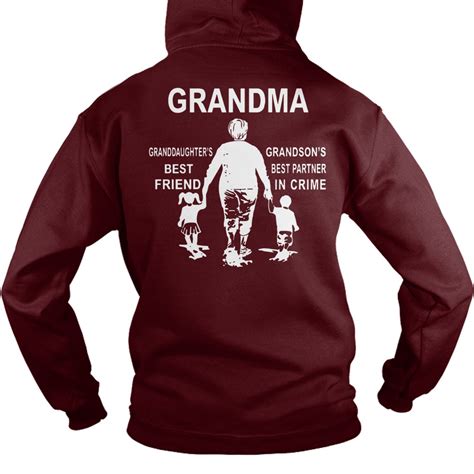 Grandma Granddaughters Best Friend Grandsons Best Partner In Crime Shirt