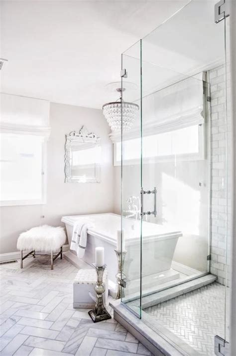 Straight lines, diagonal tile designs, zigzags, and other decoration patterns are perfect. The 15 Most Beautiful Bathrooms on Pinterest - Sanctuary ...