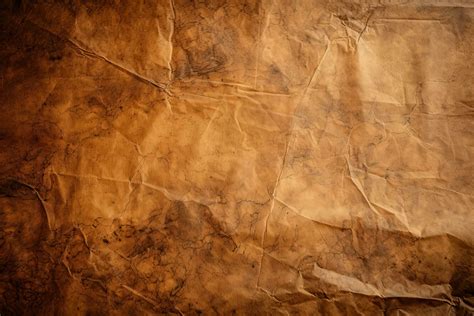 Old Crumpled Paper Background Brown Crumpled Paper Texture Abstract