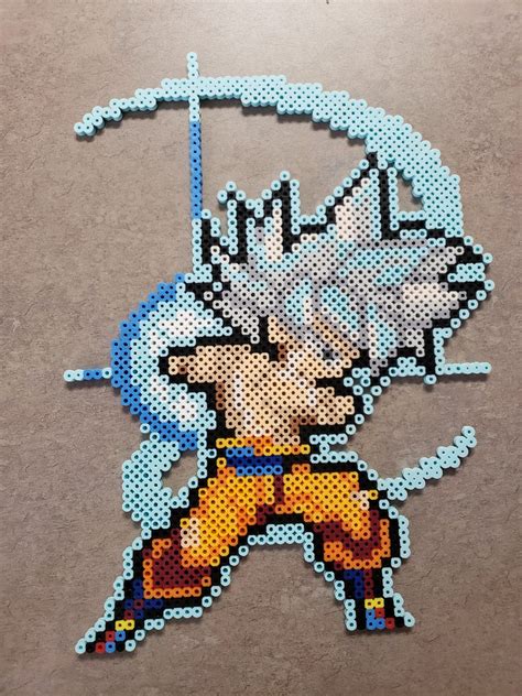 Goku Mastered Ultra Instinct Dx Perler Sprite Etsy