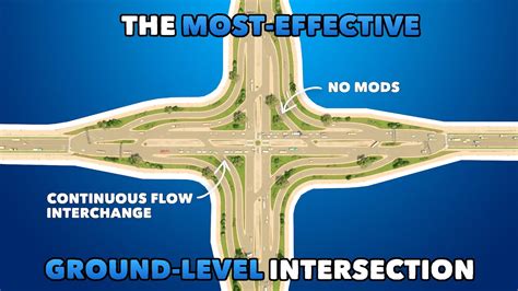 the most effective ground level intersection in cities skylines no mods youtube