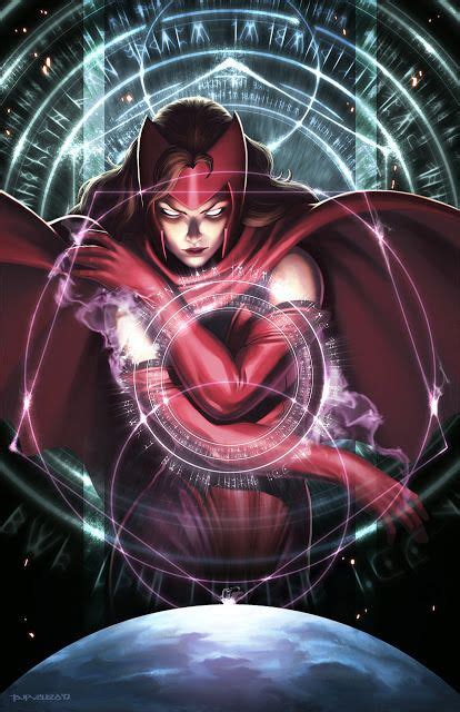Comic Book Ladies “scarlet Witch By Brian Valeza ” Scarlet Witch