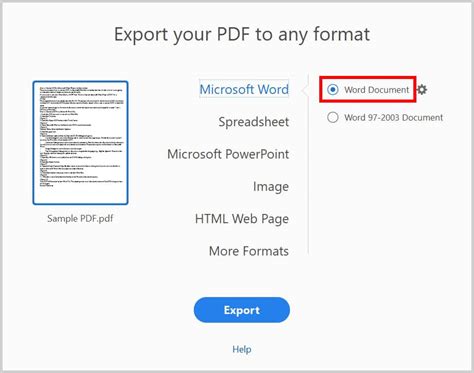 How To Convert Pdfs To Microsoft Word Files In Adobe Acrobat