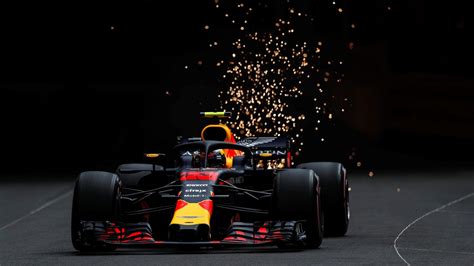 Max Verstappen Red Bull Racing Rb14 Practice At Monaco Grand Prix