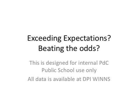 Exceeding Expectations Ppt