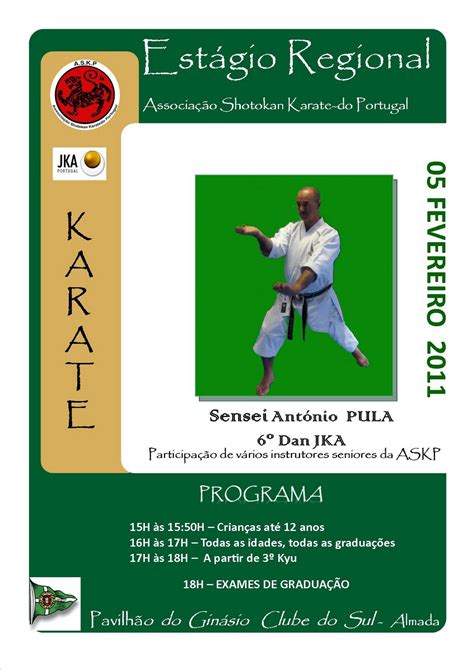 Karate Shotokan GinÁsio Clube Do Sul Almada Estágio Regional De Karate Askp