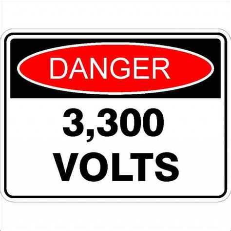 3300 Volts Discount Safety Signs New Zealand