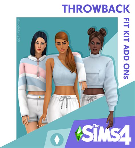 The Sims4 Throwback Features Three Women In Matching Outfits