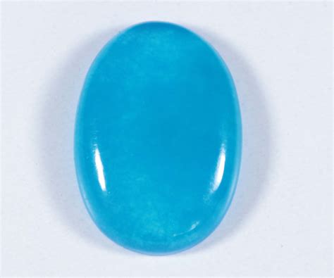 Natural Blue Jade 30x21 Mm Oval Shape39cts Smooth Cabochon Etsy