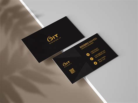 Black And Gold Premium Business Card Design On Behance