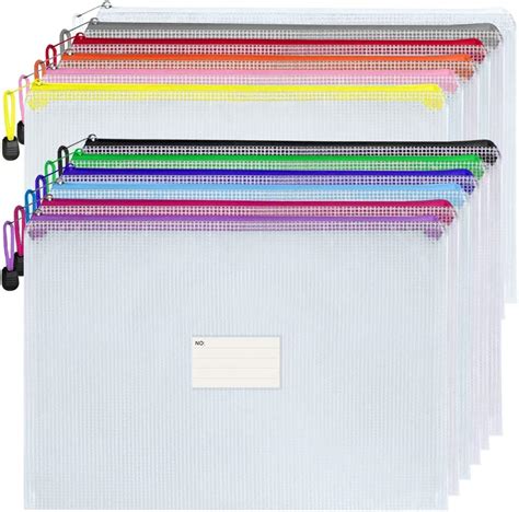 Plastic Wallet A3 Folders Zip Wallets Ziplock Bags Zipper Bag A3