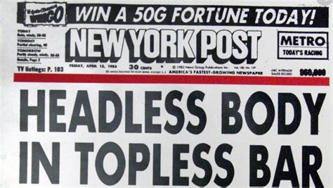 The New York Post Vs The New York Daily News In Americas Last Great Newspaper War The