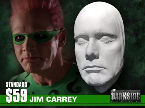 New Jim Carrey Riddler Life Size Life Cast In Lightweight White Resin