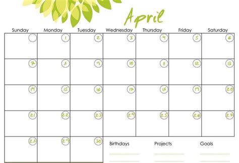 Monthly Calendar That You Can Type On Example Calenda