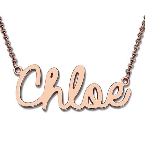 Handmade Cursive Name Necklace Personalizedperfectly