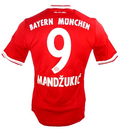 Fc bayern münchen fußball trikot 2013/2014 version entfernt, entfernt uniform. Adidas FC Bayern München Trikot 9 Mario Mandzukic 2013/14 ...