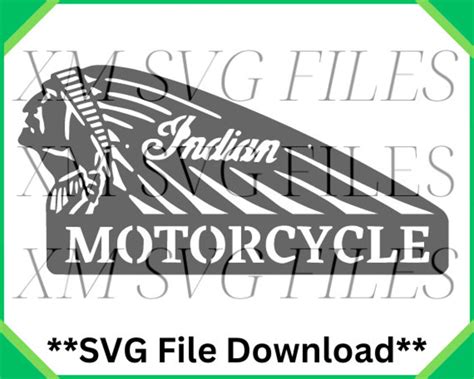 Indian Motorcycle Svg File Svg Digital Download Instant Etsy