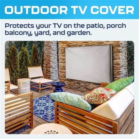 Garnetics Outdoor Tv Cover Weatherproof Protection For Flat Tvs