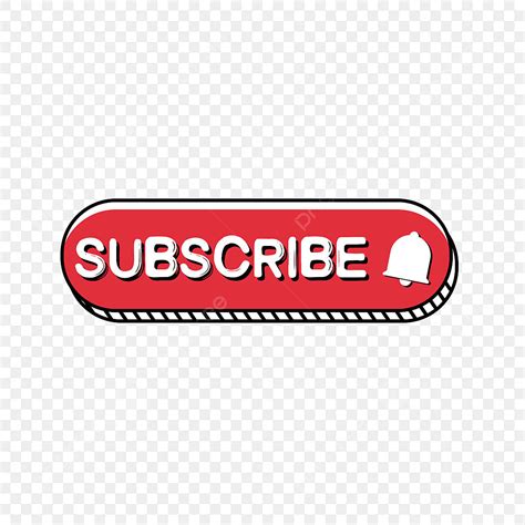 Youtube Subscribe Button Png Image Cartoon Hand Drawn Youtube