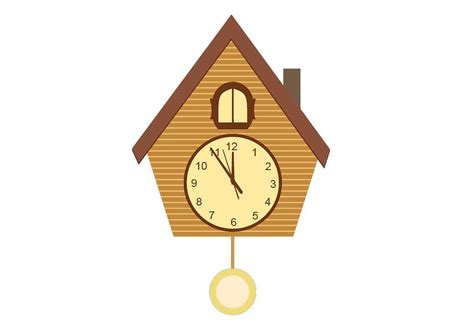 Cuckoo Clock Vector Illustration Backgroundwhitearchivefiles Clock