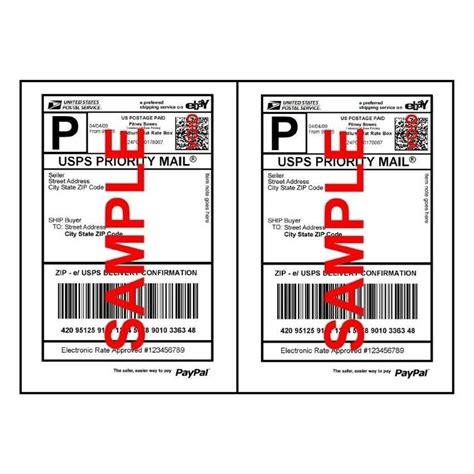 200 Half Sheet Shipping Labels Self Adhesive 85 X 11 Blank 2 Labels