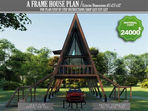 Tiny House Plan DIY Small House Blueprint With Full Details Guest
