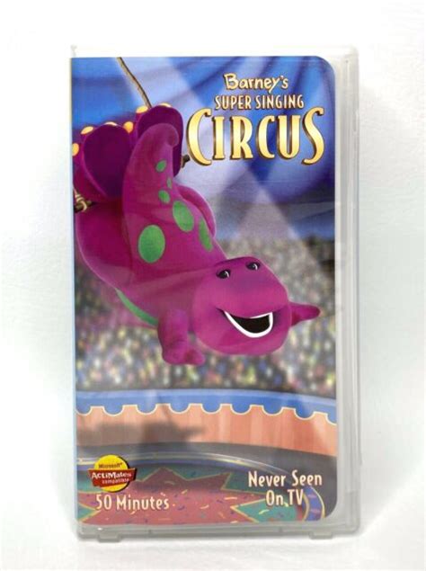 Barneys Super Singing Circus Vhs Tape Small Clamshell 2000 Childrens