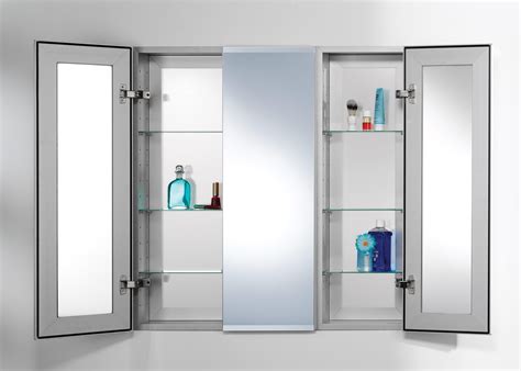 20 Collection Of 3 Door Medicine Cabinets With Mirrors Mirror Ideas