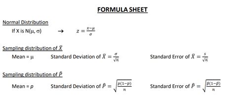 The standard deviation of these 100 sample means is called sem or standard error of the mean which will be equal to the standard deviation of the population divided by square root of in terms of sd and q, the se's of the median for large samples can be calculated through following formulae Solved: FORMULA SHEET Normal Distribution If X Is N(u, O ...