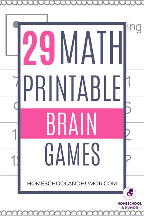 29 Super Fun Printable Math Brain Teasers To Practice Math Skills And Logic