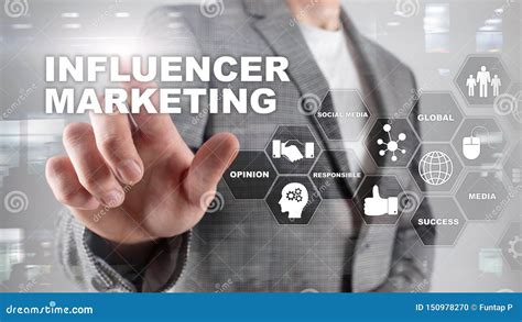 Influencer Marketing Concept In Business Technology Internet And