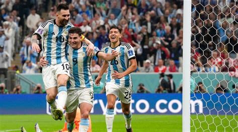 Argentina Vs Croatia World Cup 2022 Semi Final Highlights Alvarezs