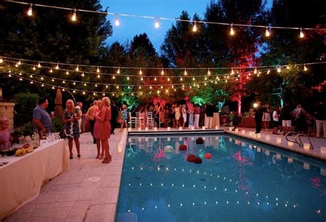 throwing the best engagement party pool birthday party 50th birthday party decorations