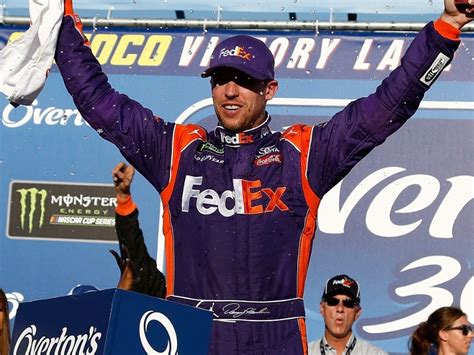 Denny hamlin, driver of the #11 joe gibbs racing fedex express toyota camry, during daytona 500 qualifying on february 10. Victory for Hamlin means confronting lobster phobia ...