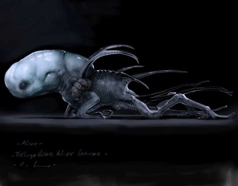 Carlos Huante Shares Rare Prometheus Concept Art Alien Covenant