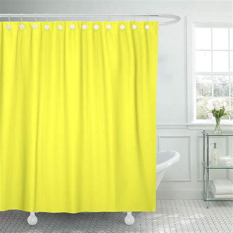 Suttom Modern Bright Solid Yellow Color Plain Lemon Primary Kids Shower