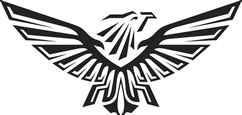 Eagle black logo PNG image, free download