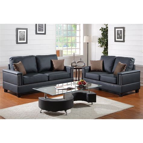 Reddit reviews on poundex sofas, slate black. Poundex Bobkona Norris 2 Piece Sofa and Loveseat Set ...