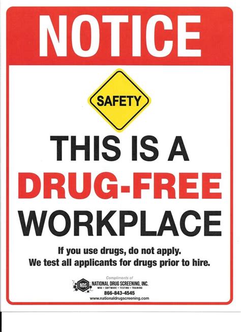 Is Your Workplace Drug Free National Drug Screening