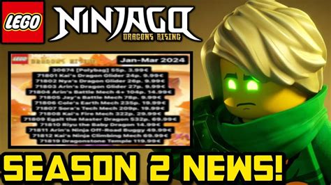 Season 2 Sets Revealed 🐲 Ninjago Dragons Rising News Ninjago 2024
