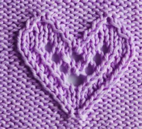 Knitting is a very enjoyable and useful hobby, but don't think your selection of things to make ends with hats and mitts and scarfs! Lacy Heart Knitting Stitch - Knitting Kingdom