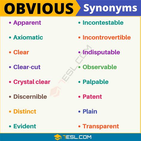 Distinct Synonyms Words