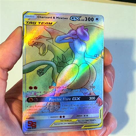 Rainbow Charizard Gx Pokemon Cards