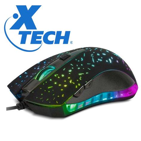 Mouse Optico Gamer Xtech Xtm 410 2400dpi 6 Botones 3d Led De Colores