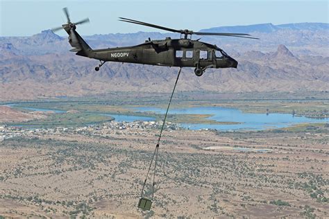 Black Hawk Helicopter Flies Logistics And Rescue Missions Without