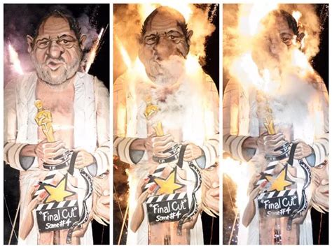 Watch Effigy Of Harvey Weinstein Go Up In Flames On Bonfire Night
