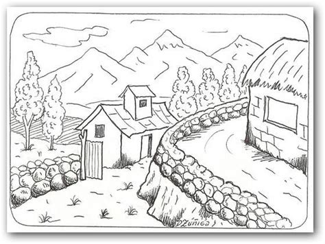 Paisajes para colorear para adultos - Imagui