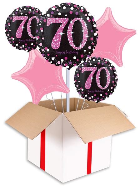 Maybe you would like to learn more about one of these? Celebration Pink 70th Birthday Balloon delivered inflated ...