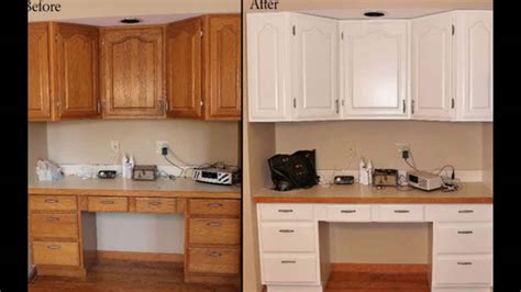 Painted Wood Kitchen Cabinets Before And After Tutorial Pics